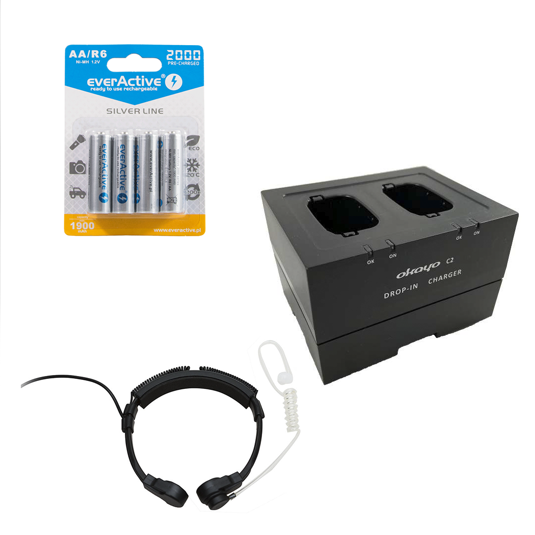 Two-Way Headset Kit for Communication / Wireless Intercom for Healthcare - HCL-2-FC Kit - Image 3