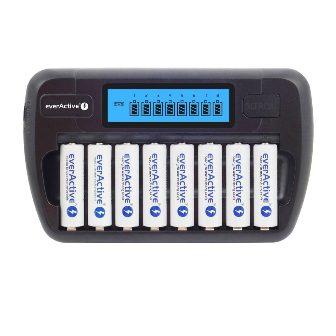 Ładowarka Ni-MH everactive NC-800 na 8 akumulatorków